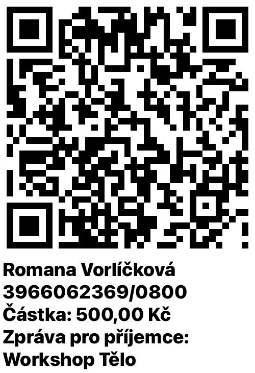 QR kód workshop tělo